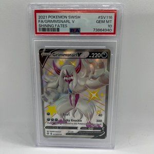 Grimmsnarl V SV116/SV122 PSA 10 GEM MINT - Shining Fates Full Art - Pokémon Card